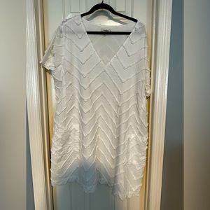 Anthropologie White Dress 2X